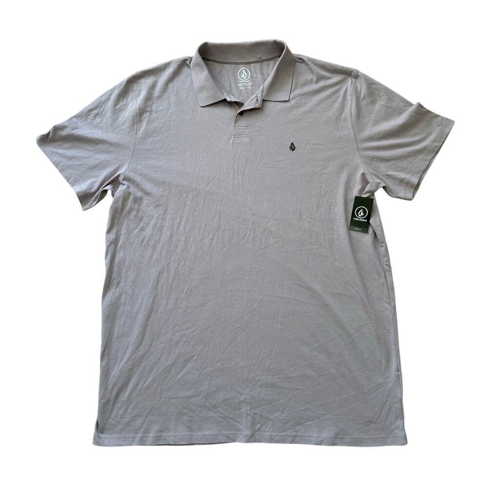 NWT - VOLCOM pull over polo shirt, size XXLarge, Purple/Gray color